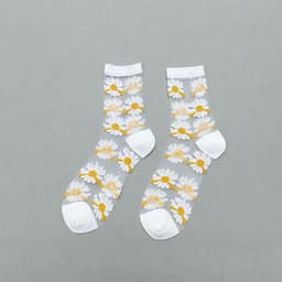 image-Little Daisy Glass Stockings Women's Middle Tube