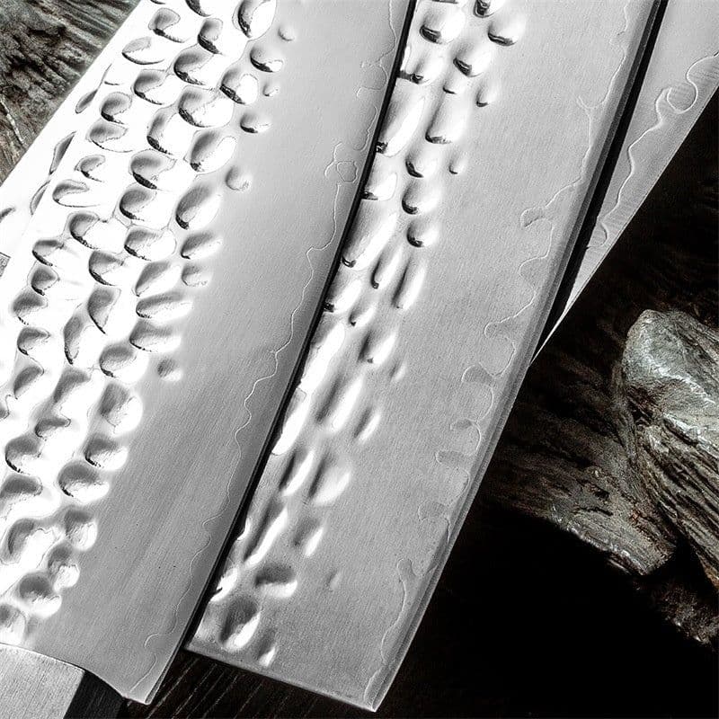 image-Damascus Sanhe Steel Forging Kitchen Knife Household