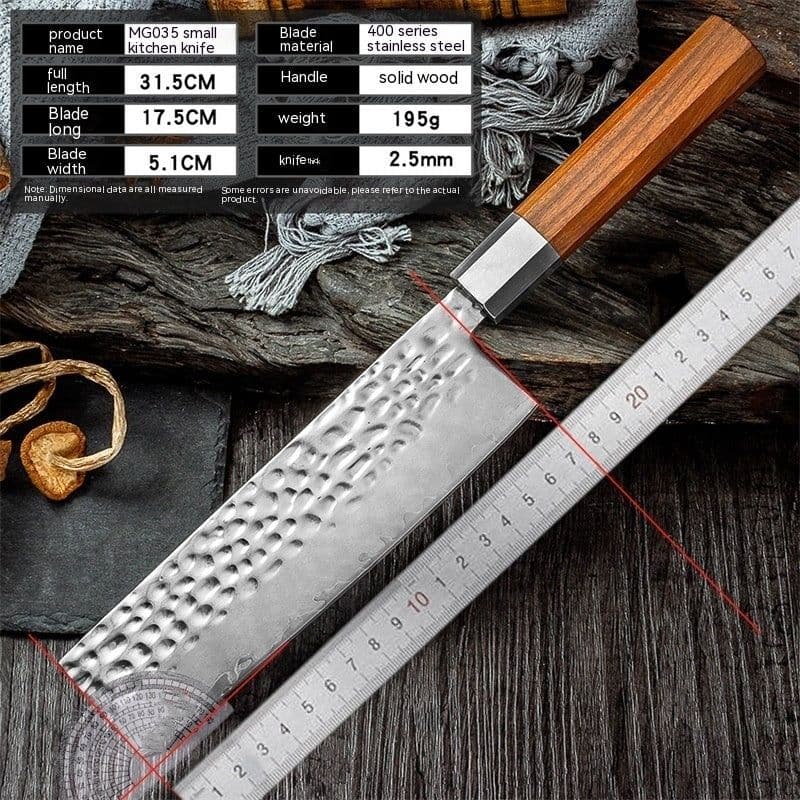 image-Damascus Sanhe Steel Forging Kitchen Knife Household