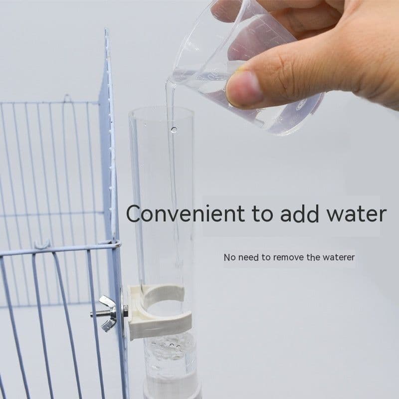image-Parrot Water Fountain Firing Pin Drinking Bottle Large Automatic Water Feeder Pet Totoro Hanging Rabbit Water Cup