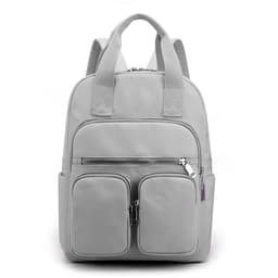 image-Women's Fashion Large Capacity Multi-pocket Nylon Cloth Backpack