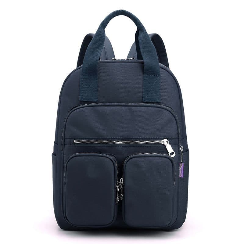 image-Women's Fashion Large Capacity Multi-pocket Nylon Cloth Backpack