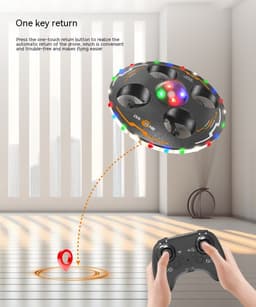 image-Remote Control Flying Saucer Drop-resistant Luminous Children UAV Toy