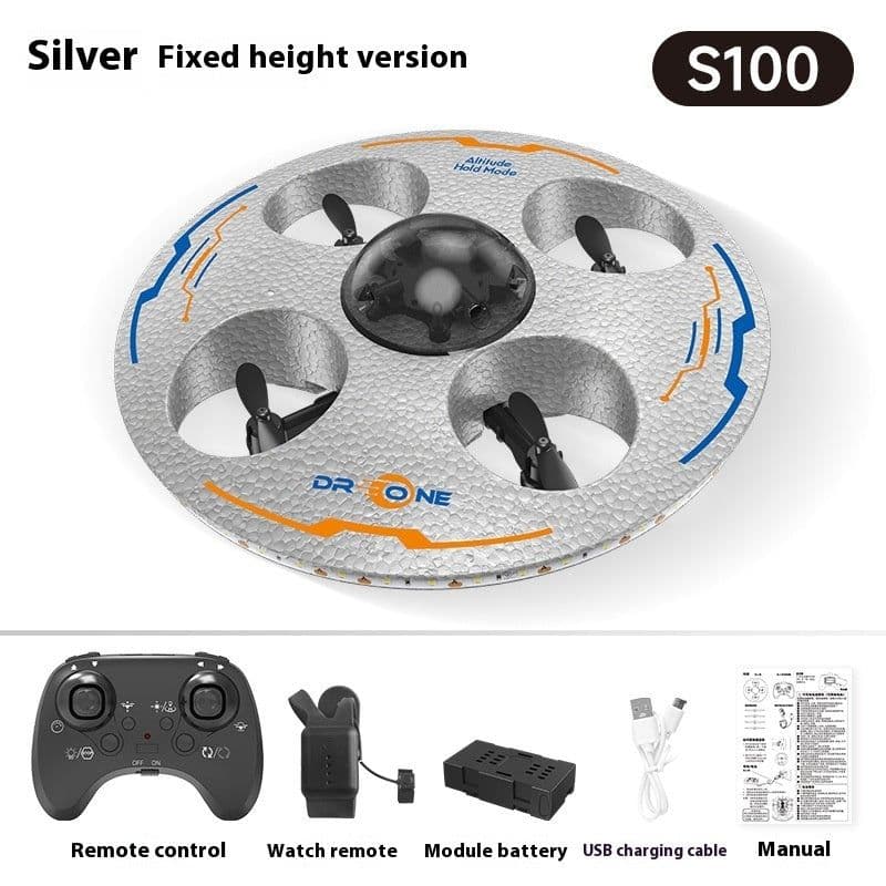 image-Remote Control Flying Saucer Drop-resistant Luminous Children UAV Toy