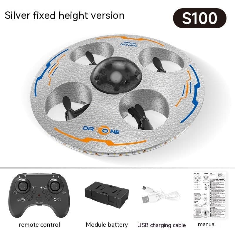 image-Remote Control Flying Saucer Drop-resistant Luminous Children UAV Toy