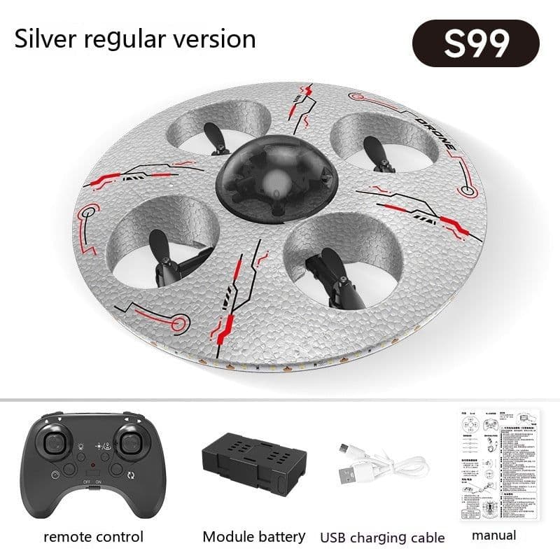 image-Remote Control Flying Saucer Drop-resistant Luminous Children UAV Toy