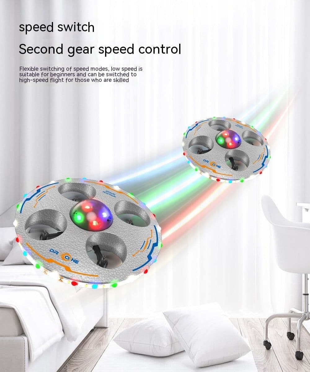 image-Remote Control Flying Saucer Drop-resistant Luminous Children UAV Toy