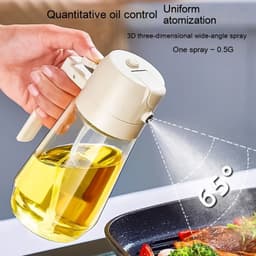 image-470ML Olive Oil Sprayer Dispenser For Cooking BBQ 2 In 1 Glass Oil Vinegar Soy Sauce Spray Kitchen Oil Bottle For Air Fryer