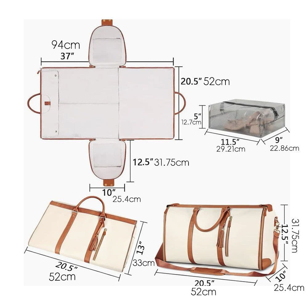 image-Luggage Portable One Shoulder Waterproof Wear-resistant Large Capacity Travel Bag