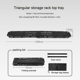 image-Outdoor Camping Aluminum Alloy Large Foldable Portable Clothes Drying Rack For Camping Travel Triangle