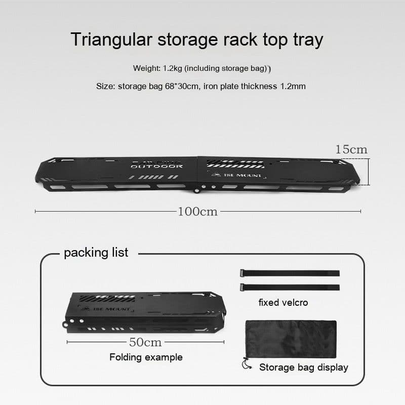 image-Outdoor Camping Aluminum Alloy Large Foldable Portable Clothes Drying Rack For Camping Travel Triangle