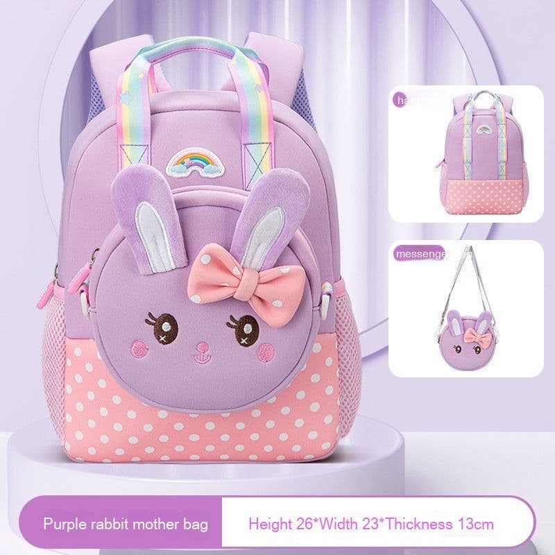 image-Fashion Cartoon Student Toddler Schoolbag Burden Reduction Spine Protection Backpack