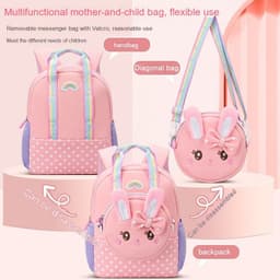 image-Fashion Cartoon Student Toddler Schoolbag Burden Reduction Spine Protection Backpack