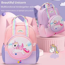 image-Fashion Cartoon Student Toddler Schoolbag Burden Reduction Spine Protection Backpack