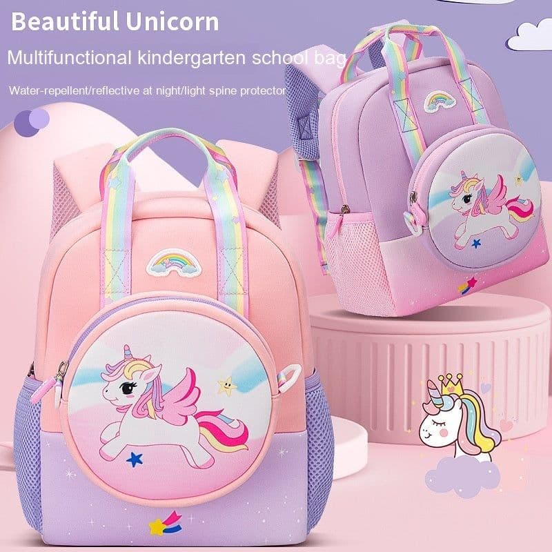 image-Fashion Cartoon Student Toddler Schoolbag Burden Reduction Spine Protection Backpack
