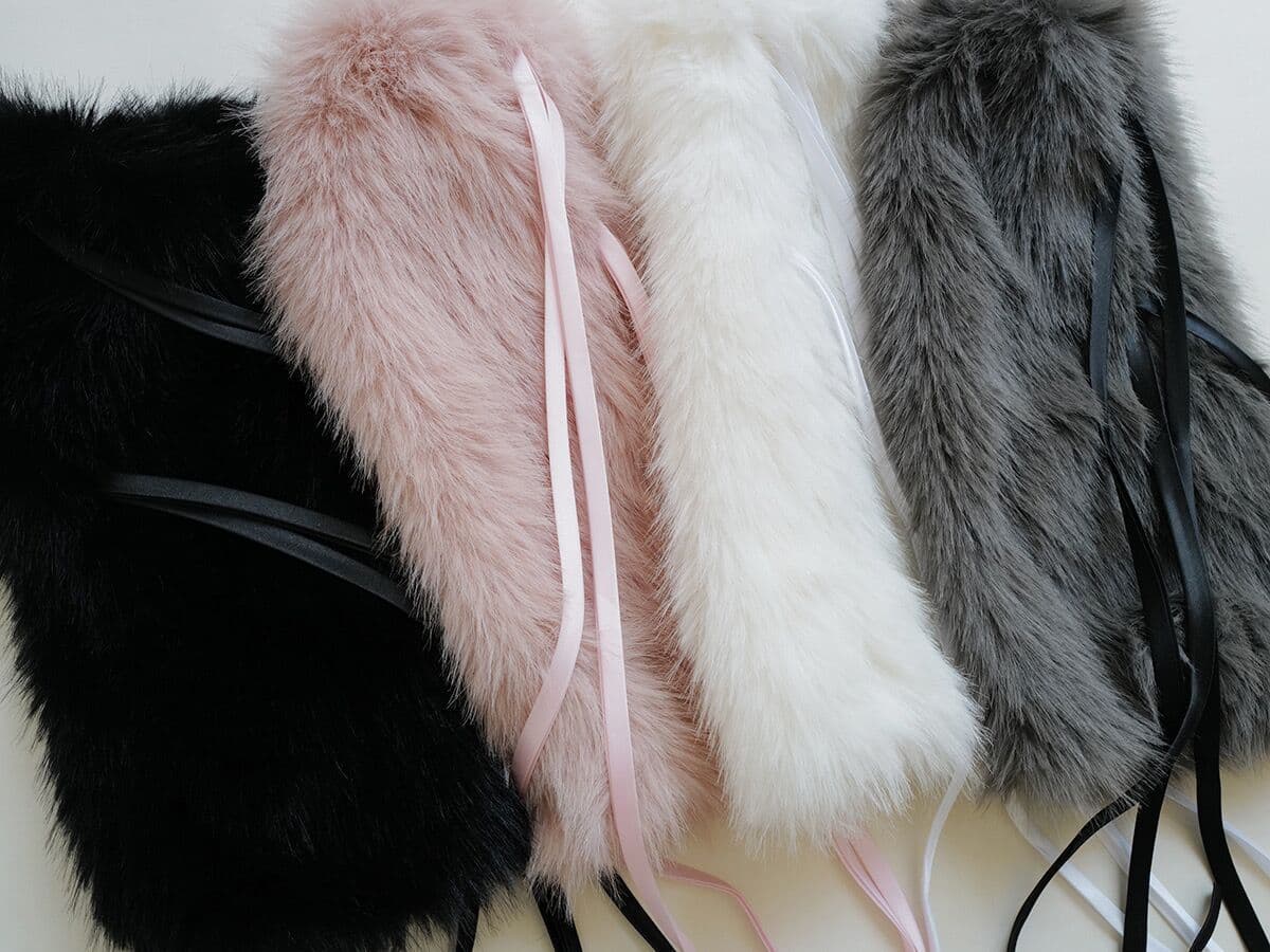 image-New Year Autumn And Winter Warm Lace-up Fur Leg Warmer Mid-calf