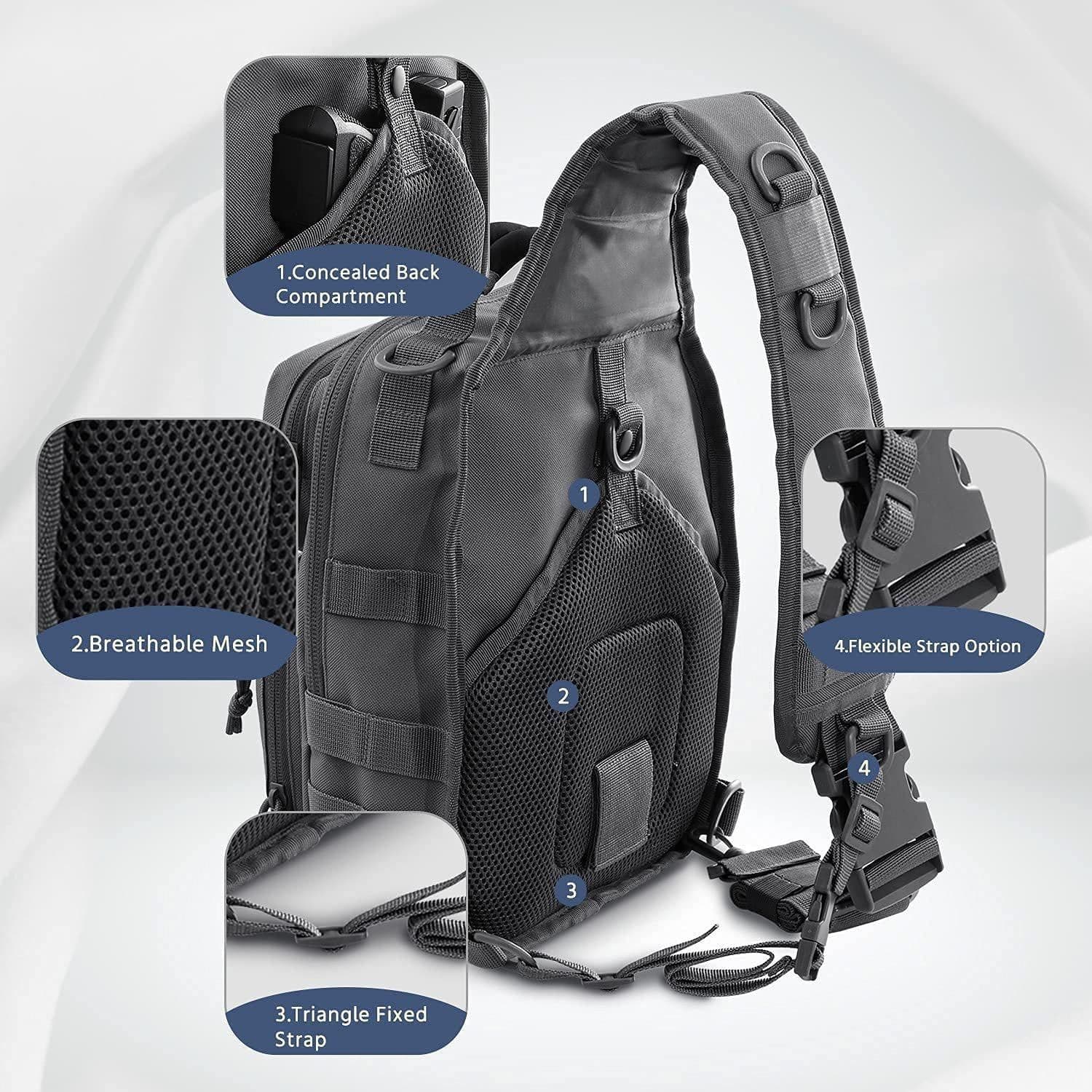 image-Outdoor Sports Large Capacity Military Fans Tactics Riding Backpack