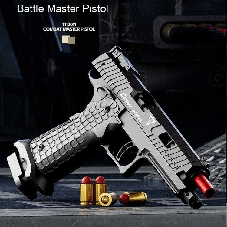 image-Tactical Master Pull Bolt Continuous Hair Throwing Shell Pistol Toy Gun Mechanical