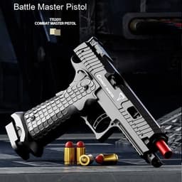 image-Tactical Master Pull Bolt Continuous Hair Throwing Shell Pistol Toy Gun Mechanical