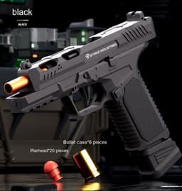 image-Tactical Master Pull Bolt Continuous Hair Throwing Shell Pistol Toy Gun Mechanical