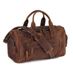image-Large Capacity Retro Men Fitness Foldable Luggage Bag