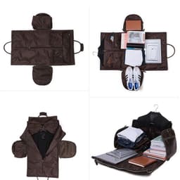 image-Large Capacity Retro Men Fitness Foldable Luggage Bag