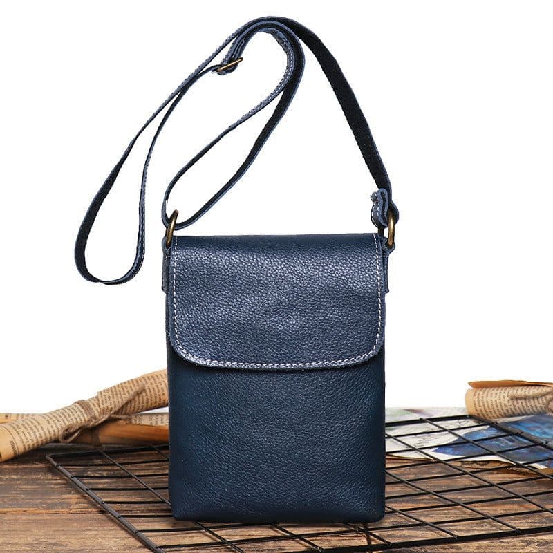 image-Men's Leather Shoulder Bag Women's Crazy Horse Leather Crossbody