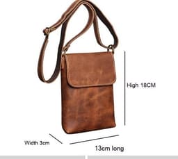 image-Men's Leather Shoulder Bag Women's Crazy Horse Leather Crossbody