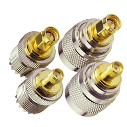 image-UHF Male PL259 Female Connector SO239 Four-piece Set SMASL16GPRS Intercom Male Motorcycle Fit Female
