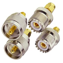 image-UHF Male PL259 Female Connector SO239 Four-piece Set SMASL16GPRS Intercom Male Motorcycle Fit Female