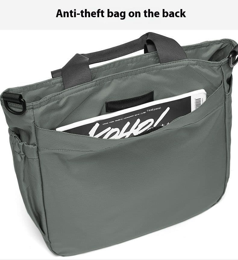 image-Business Shoulder Bag Men's Casual Multi-layer Large Capacity