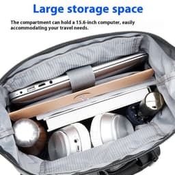 image-Business Shoulder Bag Men's Casual Multi-layer Large Capacity