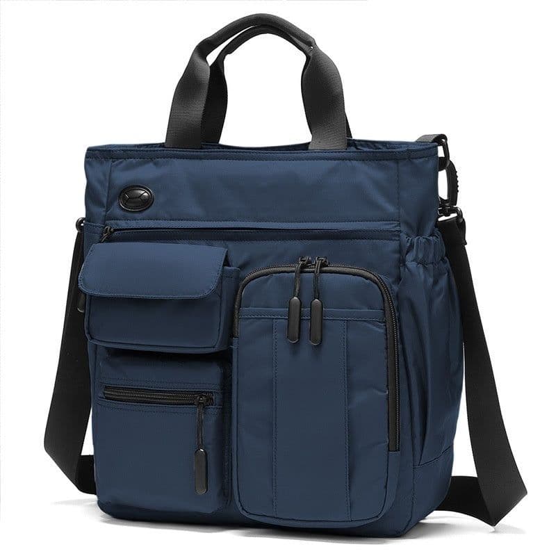 image-Business Shoulder Bag Men's Casual Multi-layer Large Capacity