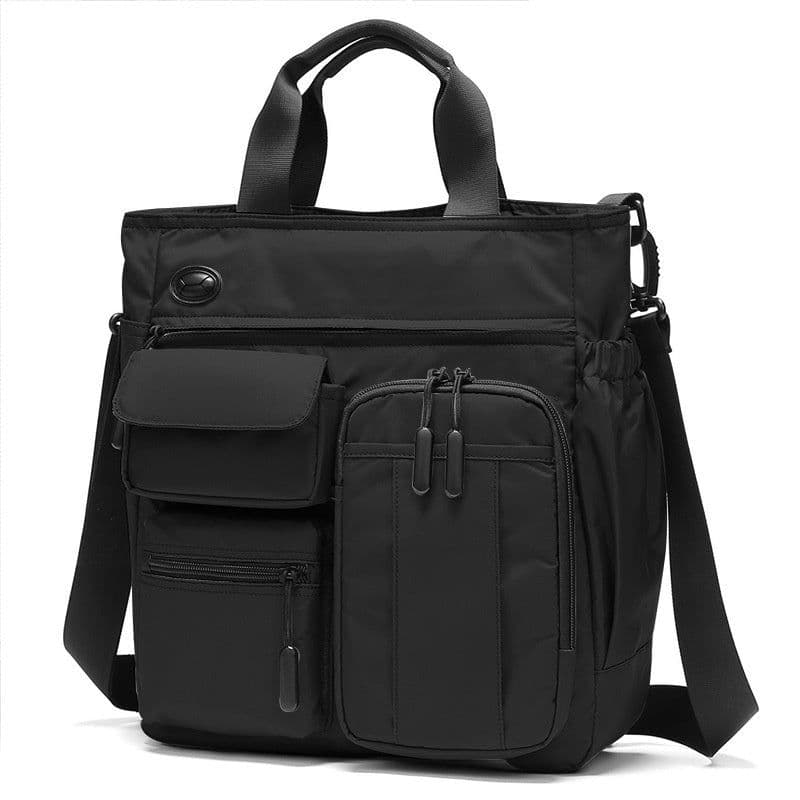 image-Business Shoulder Bag Men's Casual Multi-layer Large Capacity
