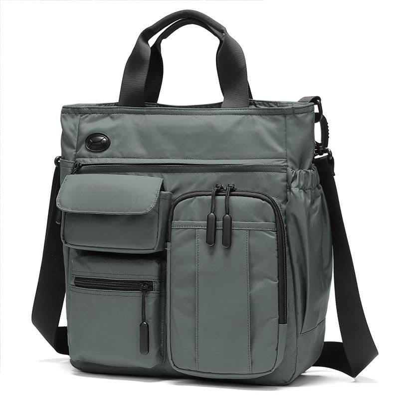 image-Business Shoulder Bag Men's Casual Multi-layer Large Capacity