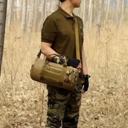image-K319 Capacity Waterproof IPAD Crossbody Handbag