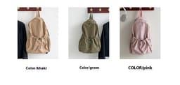 image-Korean Style Large Capacity Nylon Backpack Girls Ins Lightweight Leisure Commute Simple