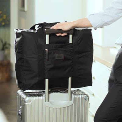 image-Folding Travel Buggy Bag Unisex Jacquard Bag Clothes Bag