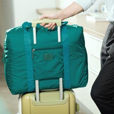 image-Folding Travel Buggy Bag Unisex Jacquard Bag Clothes Bag