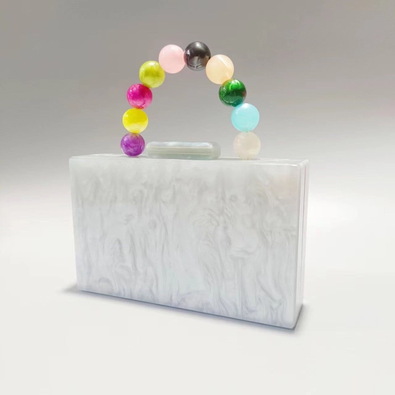 image-Women's Fashion Pearlescent Acrylic Evening Bag