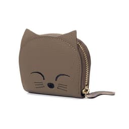 image-Women's Leather Card Holder Sweet Cartoon Pendant