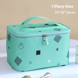 image-Plaid Cosmetic Bag Large Capacity Good-looking Ins Cute Portable Storage Bag
