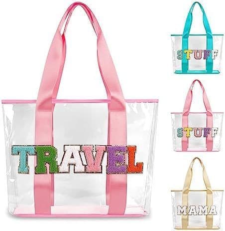 image-Transparent PVC Letters Wash Bag Good-looking Large Capacity