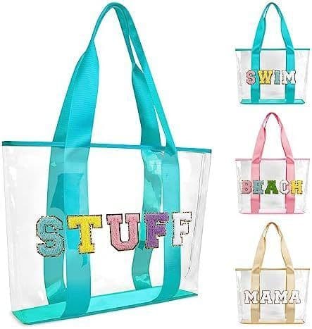 image-Transparent PVC Letters Wash Bag Good-looking Large Capacity
