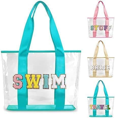 image-Transparent PVC Letters Wash Bag Good-looking Large Capacity