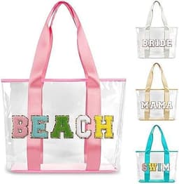 image-Transparent PVC Letters Wash Bag Good-looking Large Capacity