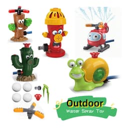 image-Sprinkler Outdoor Water Spray Toy Garden Water Toys Summer Yard Cartoon Splash Sprinkler Baby Bath Toy For Kids