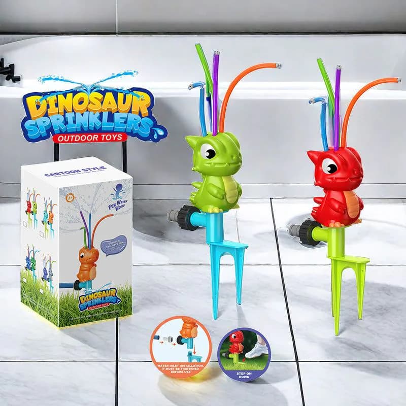 image-Rotary Dinosaur Water Spray Joint Toy