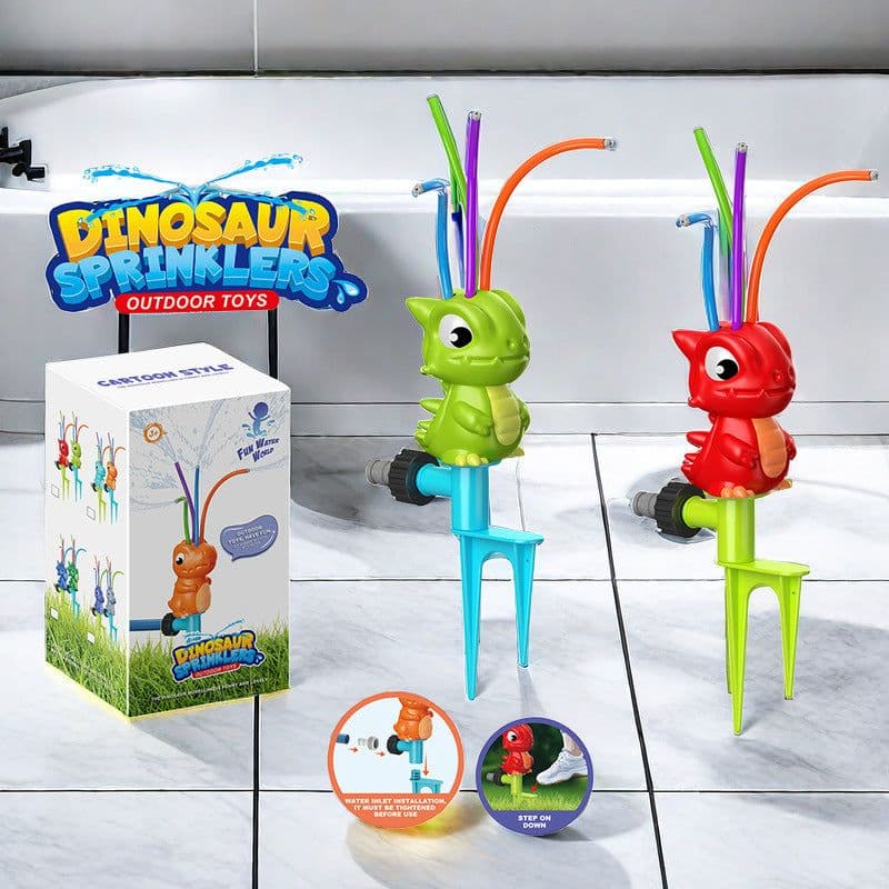 image-Rotary Dinosaur Water Spray Joint Toy