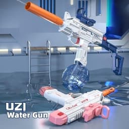 image-Children Automatic UZI Electric Backpack Water Submachine Gun Fights Summer Toy Water Guns Outdoor Beach Swimming Pool Toys